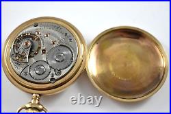 1900 Waltham Crescent St 18s 21J OF RR Pocket Watch withFahys 20YR Case lot. Wd