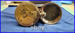 1900's Gold Filled Waltham Pocket Watch With Case P. S. Barlett