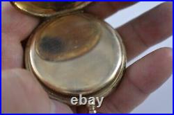 1901 Waltham Maximus 12s 21J OF Pocket Watch withKeystone JBOSS 20Yr Case lot. Wo