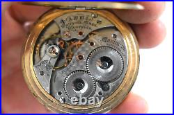 1901 Waltham Maximus 12s 21J OF Pocket Watch withKeystone JBOSS 20Yr Case lot. Wo