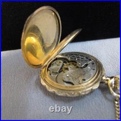 1902 Elgin Grade 223 0s 15j Multi Color Gold Filled Full Hunter Pocket Watch A3