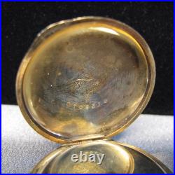 1902 Elgin Grade 223 0s 15j Multi Color Gold Filled Full Hunter Pocket Watch A3