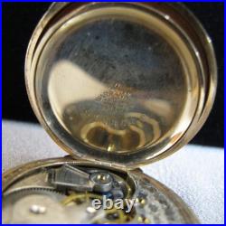 1902 Elgin Grade 223 0s 15j Multi Color Gold Filled Full Hunter Pocket Watch A3