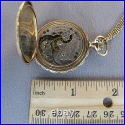 1902 Elgin Grade 223 0s 15j Multi Color Gold Filled Full Hunter Pocket Watch A3
