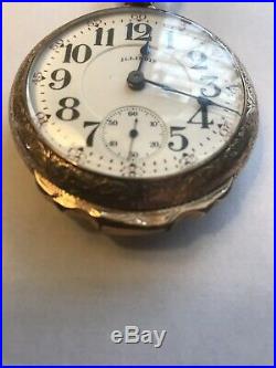 1902 Illinois Bunn Special 24 Ruby Jewels Railroad Pocket Watch Boxed Case