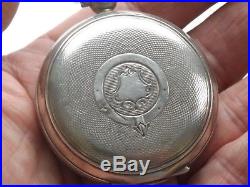 1902 Silver Cased English Lever Pocket Watch J Graves Sheffield