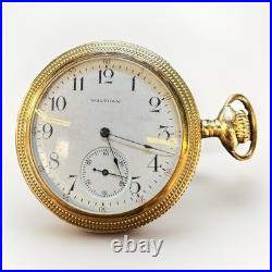 1902 Waltham PocketWatch 220 15j 12s 1894 Gold Filled Fancy Milgrain Case RUNS