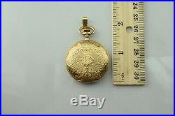 1905 Gold Filled 25Y J. Boss Very Ornate Hunting Case Elgin 0s 7j Pocket Watch
