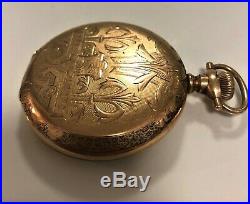1906 Illinois Pocket Watch, Grade 184, 13s Gold Filled Crescent Case C. W. C. CO