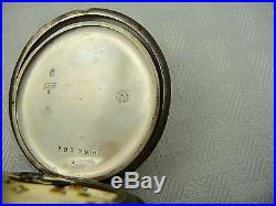 1908 IWC Hunting Case Pocket Watch in. 900 Silver Case Swiss 15 Jewels