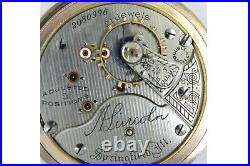 1908 Illinois A. Lincoln 21 Jewel Size 16s RR Grade Pocket Watch Wadsworth Case