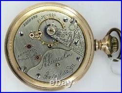 1908 Illinois A. Lincoln 21 Jewel Size 16s RR Grade Pocket Watch Wadsworth Case