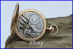 1909 Trenton Pocket Watch & Case Grade 130 #3305698 FOR REPAIR 16s 7j (KB3)