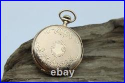 1909 Trenton Pocket Watch & Case Grade 130 #3305698 FOR REPAIR 16s 7j (KB3)