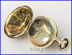 1910 Elgin 15j 0s Hunter Pocketwatch, Great 20y Gold Fill Case, For Parts Repair