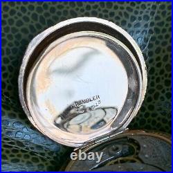 1910 Elgin Grade 320 0S 7J Fancy Engraved Gold Filled Hunter Case Pocket Watch