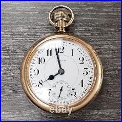 1910 Howard Series 4 Antique Pocket Watch, Minutes Dial, Size 16, Signed Case