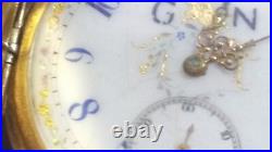 1911 Antique Elgin 17j 16s Pocket Watch 14K Gold Case