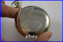 1911 Hamilton RR Grade 940 18s 21J OF Pocket Watch withSilverode Case lot. Wd