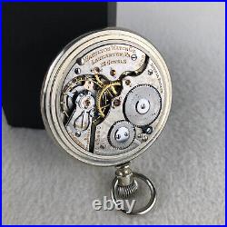 1913 Hamilton 992 Pocket Watch 21j 16s RR Montgomery RUNS SALESMAN Display Case
