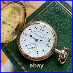 1913 Hampden Grade No. 99 16S 15J Fancy Gold Filled Hunter Case Pocket Watch