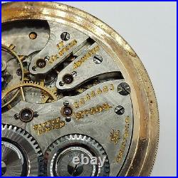 1913 Hampden Pocket Watch Hunter Case Gold Filled GF Grade 308 Movement 17J