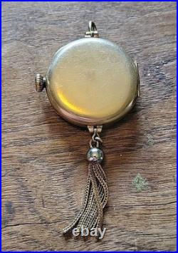 1914 ELGIN 0s 7j Grade 298 Model 2 Pendant Watch 10K GF ILLINOIS Case RUNS