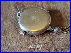 1914 ELGIN 0s 7j Grade 298 Model 2 Pendant Watch 10K GF ILLINOIS Case RUNS