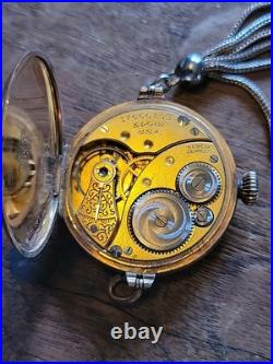 1914 ELGIN 0s 7j Grade 298 Model 2 Pendant Watch 10K GF ILLINOIS Case RUNS