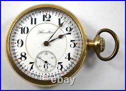 1914 Hamilton Grade 993 16s 21J Sidewinder Pocket Watch with20 Year Case lot. We