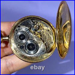 1914 Waltham Pocket Watch Grade 210 Model 1894 Dueber GF Case WORKING