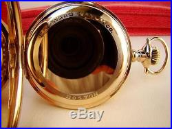 1915 E. HOWARD Pocket Watch SERIES 9 in ORIGINAL 14K Gold Filled Case 16s Runs
