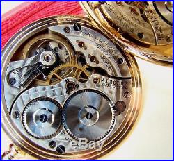 1915 E. HOWARD Pocket Watch SERIES 9 in ORIGINAL 14K Gold Filled Case 16s Runs