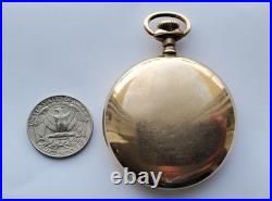 1915 LONGINES Swiss 16s Pocket Watch Cal. 19.71 Gold Filled OF Case PARTS REPAIR