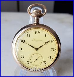 1915 LONGINES Swiss 16s Pocket Watch Cal. 19.71 Gold Filled OF Case PARTS REPAIR