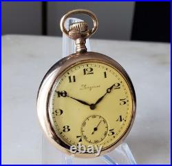 1915 LONGINES Swiss 16s Pocket Watch Cal. 19.71 Gold Filled OF Case PARTS REPAIR