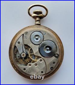 1915 LONGINES Swiss 16s Pocket Watch Cal. 19.71 Gold Filled OF Case PARTS REPAIR