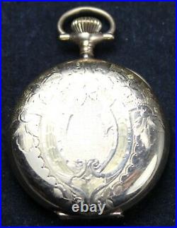 1916 Elgin Grade 419 3/0s 15j Pocket Watch with FANCY Hunter Case Parts/Repair