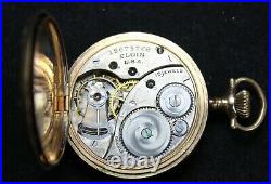 1916 Elgin Grade 419 3/0s 15j Pocket Watch with FANCY Hunter Case Parts/Repair