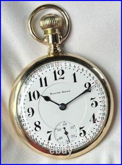 1916 South Bend Grade 211 Mod 2 16s 17j Pocket Watch Wadsworth GF Case