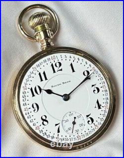 1916 South Bend Grade 211 Mod 2 16s 17j Pocket Watch Wadsworth GF Case