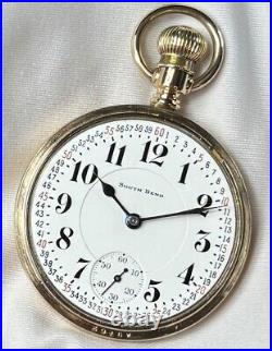 1916 South Bend Grade 211 Mod 2 16s 17j Pocket Watch Wadsworth GF Case