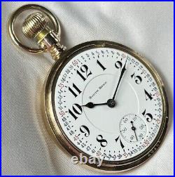 1916 South Bend Grade 211 Mod 2 16s 17j Pocket Watch Wadsworth GF Case