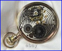 1916 South Bend Grade 211 Mod 2 16s 17j Pocket Watch Wadsworth GF Case