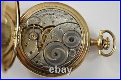 1918 Elgin Grade 301 12s 7J Hunting Pocket Watch withRamone 20Yr Case lot. Fb