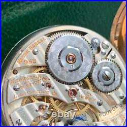 1918 Hamilton Grade 952 Bridge Movement 16S 19 Jewels Signed Case Pocket Watch