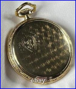 1918 Illinois Bunn 16s 21j Mod 9 RG Pocket Watch Illinois Dial KWC 10K GF Case