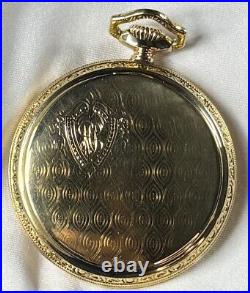 1918 Illinois Bunn 16s 21j Mod 9 RG Pocket Watch Illinois Dial KWC 10K GF Case