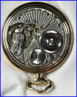 1918 Illinois Bunn 16s 21j Mod 9 RG Pocket Watch Illinois Dial KWC 10K GF Case