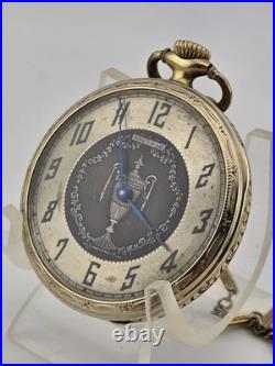 1918 Waltham 15J Pocket Watch Urn Dial Fahys Bristol GF Case Runs Great